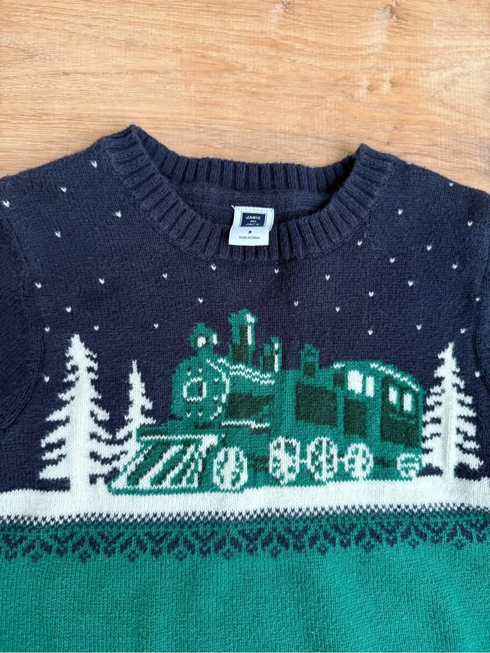 Janie and Jack Christmas Train Sweater